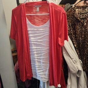 💋5/20 white stag blouse size large